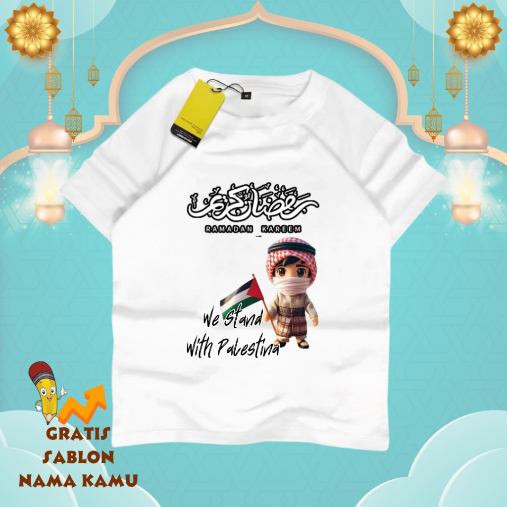 BAJU KAOS ANAK GRATIS SABLON NAMA - Baju Anak Gratis Sablon Nama / Baju Kaos Anak Tangan Pendek Laki