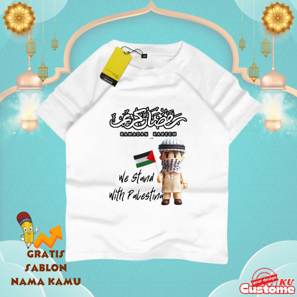 BAJU KAOS ANAK GRATIS SABLON NAMA - Baju Anak Gratis Sablon Nama / Baju Kaos Anak Tangan Pendek Laki