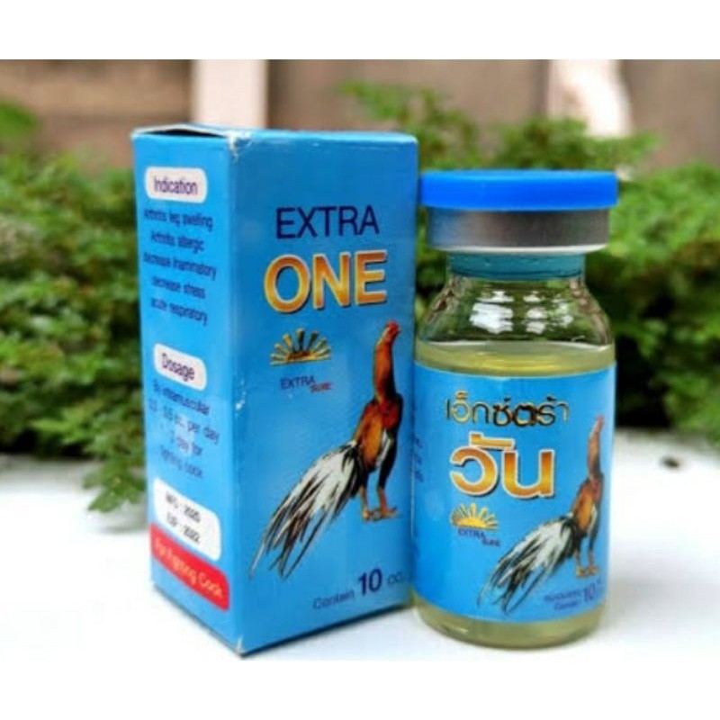 EXTRA ONE 10ml OBAT AYAM ORI IMPORT THAILAND MENGOBATI AYAM LUMPUH,PINCANG,BENGKAK, RADANG SENDI