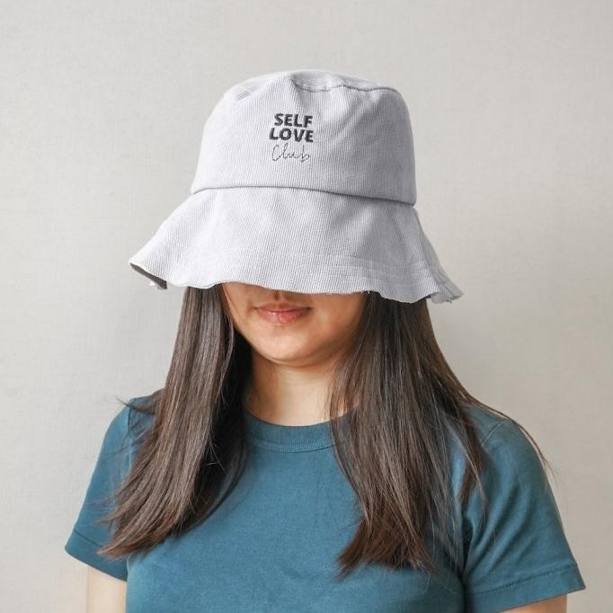 Ataru Topi Bucket Corduroy - Biru