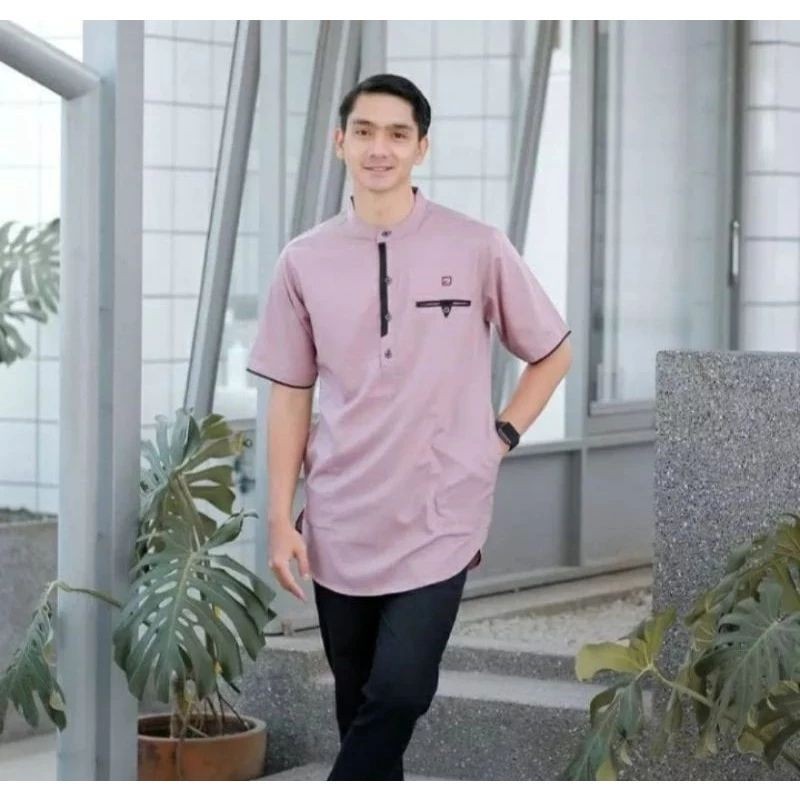 AZAKA - KOKO KEMEJA BAJU KURTA QURTA S M L XL XXL JUMBO KATUN PREMIUM PRIA LAKI LAKI DEWASA REMAJA L