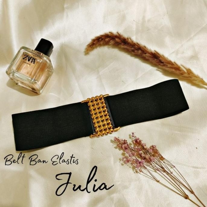 Ikat Pinggang Julia Gold - Sabuk Belt Gesper Wanita Fashion Scbd Jeje