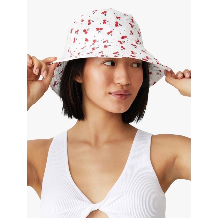 Rubi - Topi Wanita - Bianca Bucket Hat - Cherries