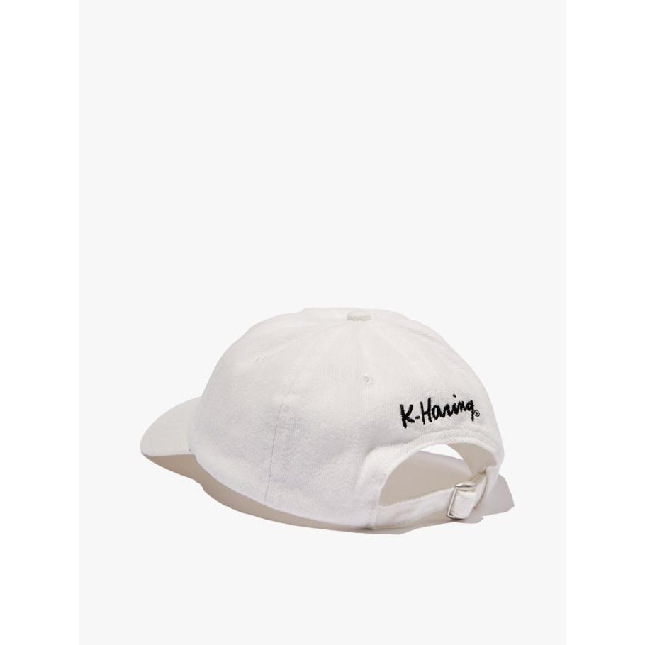 Rubi - Topi Wanita - Graphic Dad Cap - Kei Keith Haring/Vintage White