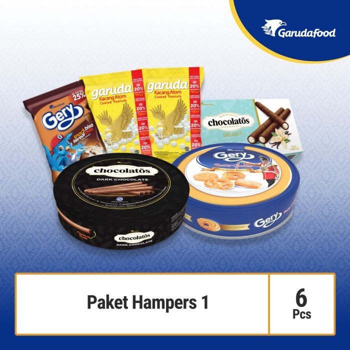 

Paket 1 Hampers Parcel Lebaran / Snack, Wafer & Biskuit By Garudafood