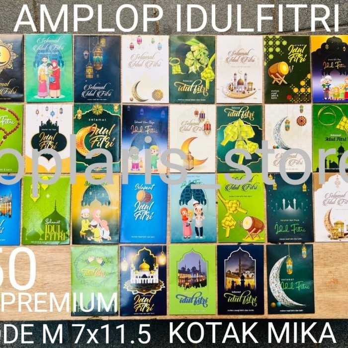 

Limited Amplop Lebaran Idul Fitri Murah Grosir - PREMIUM ISI 50 Baru!