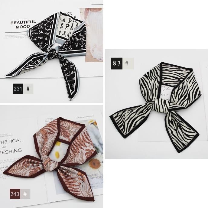 Neck Scarf Pramugari / Bando Kain / Bandana Rambut / Syal Leher Murah
