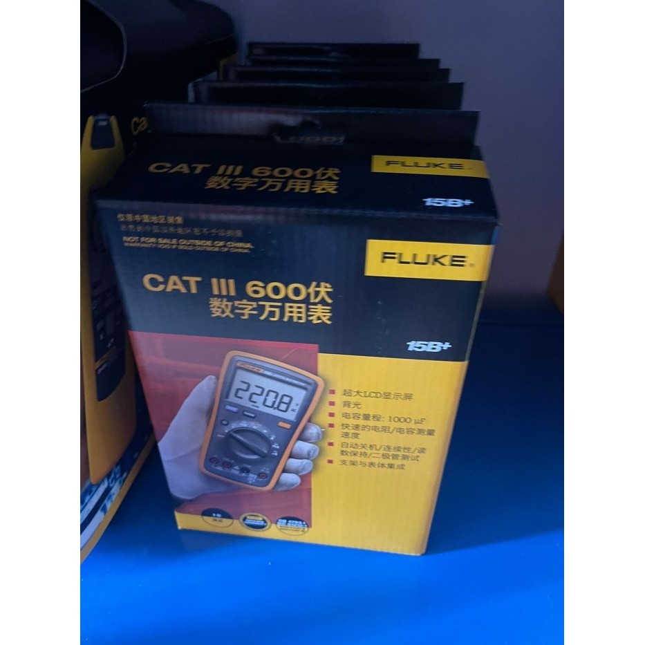 Fluke 15b+ Digital Multitester Fluke 15B + Multimeter Fluke 15 B + Ori