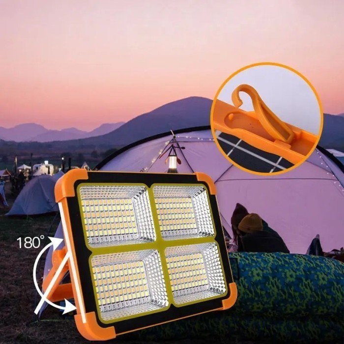 Lampu Sorot Tenaga Matahari Portable Outdoor Indoor Surya Camping