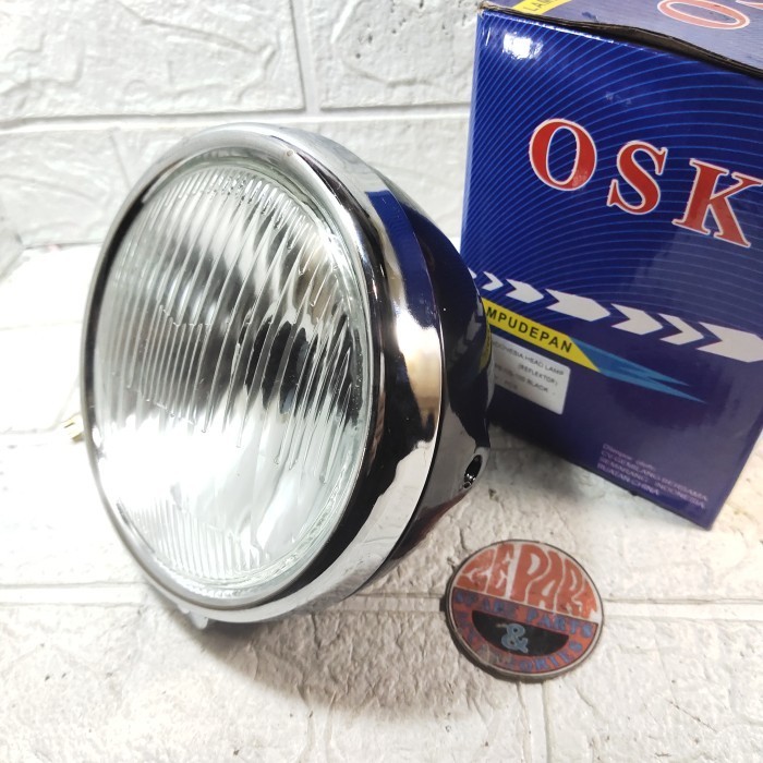Baru Reflektor CB100 Head lamp lampu depan Honda CB 100 Bulat