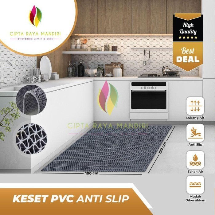 KESET KARPET PVC ANTI SLIP METERAN - JARING