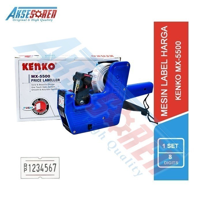 

Alat Label Harga 1 Baris Kenko [MX-5500] / Mesin Cetak 1 Line 8 Digits