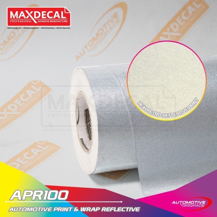 

MAXDECAL APR100 Reflective Printable Solvent Eco Scotlite Wrap Lentur