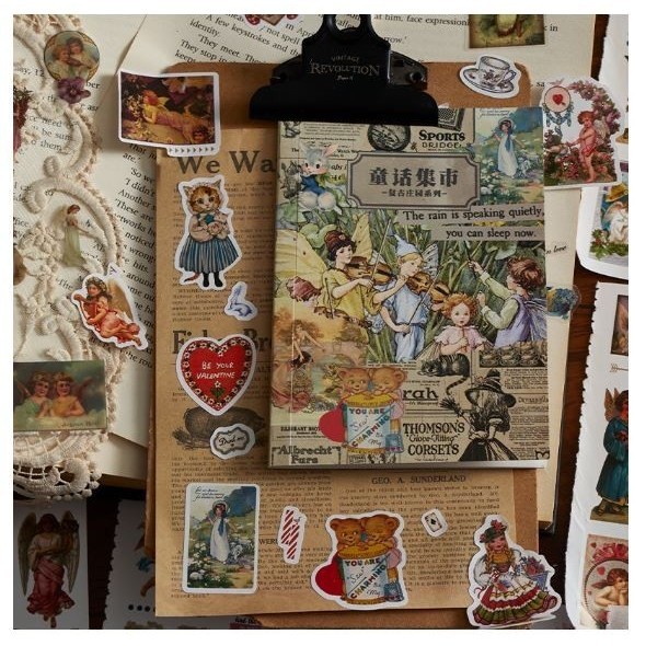 

Book Stickers Packs - Vintage PET Stickers (20sheets)