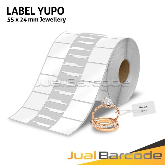 

Label Barcode Yupo 55x24 mm Stiker Jewellery Perhiasan 2 Line isi 3000