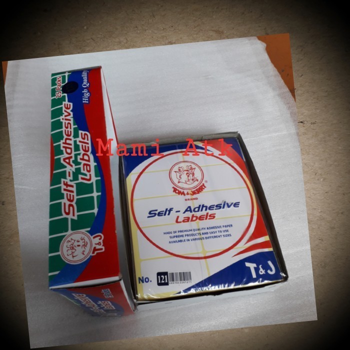 

Label tom & jerry no.121 harga untuk 1 kotak