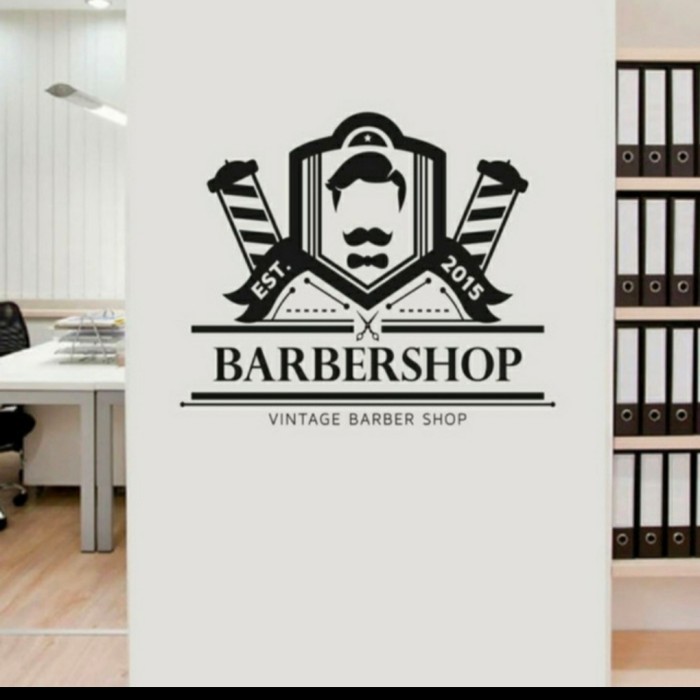 

stiker barbershop costom