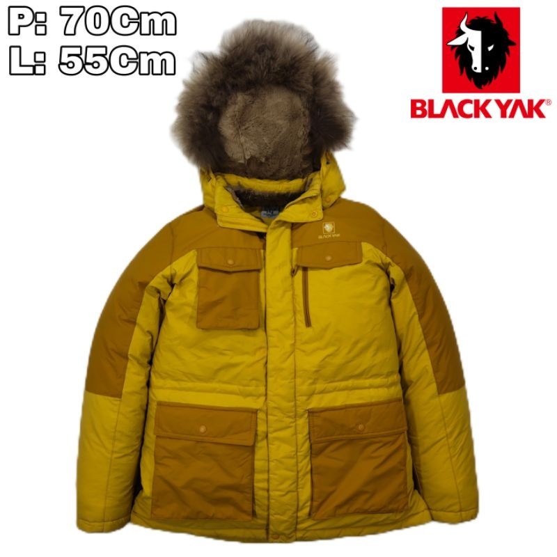 J167 Jaket Winter Bulang Outdoor Blackyak Kuning Waterproof Bulu Angsa Musim Dingin Hiking Gunung