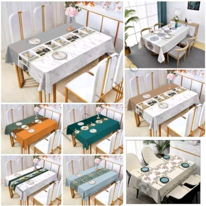 TAPLAK MEJA MAKAN PREMIUM TAPLAK ALAS MEJA MAKAN RUANG TAMU WATERPROOF