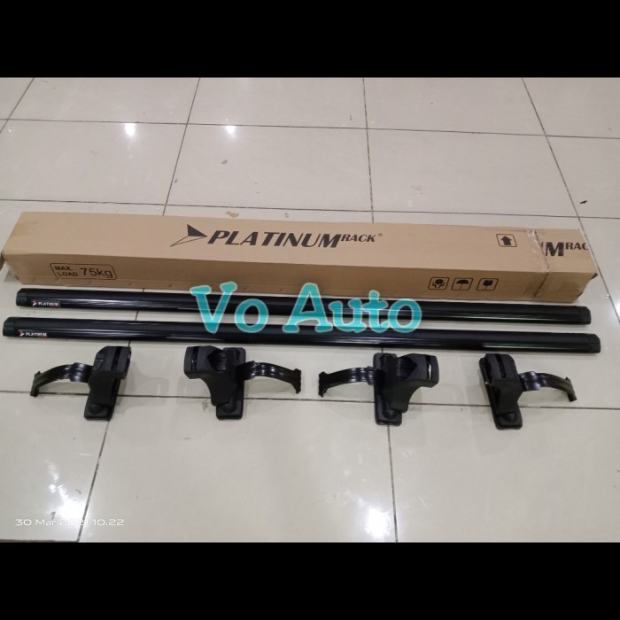 Paket Roof Rack Foxco & Cross Bar Jepit Body 140Cm Mobil Grand Max Terlariss 