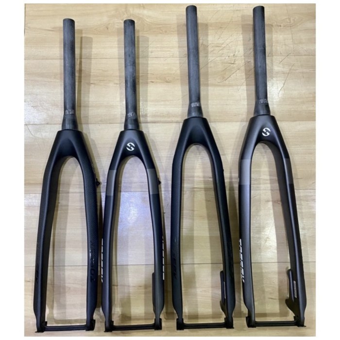 TOSEEK GARPU DEPAN SEPEDA FORK DISC BRAKE CARBON 26/27.5 INCH