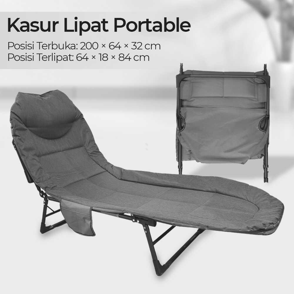 Zero Gravity Kasur Lipat Portable Folding Escort Bed ALL-70 Kasur Angin Murah Tempat Tidur Kucing Be