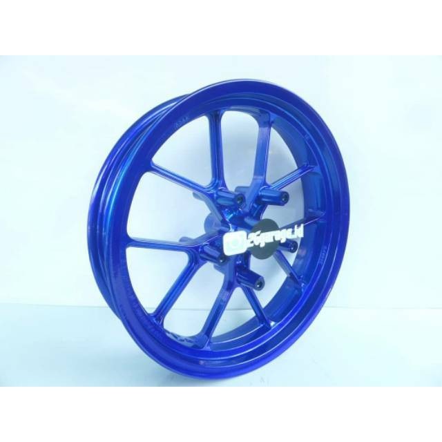 VELG R25 MT25 TRIPLE DISC TAPAK LEBAR 3.5/5.5 INCH BLUE CANDY