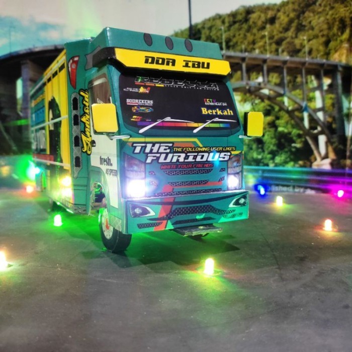 Sepesial Truk Oleng Miniatur Kayu Mobil Oleng Mainan Anak K