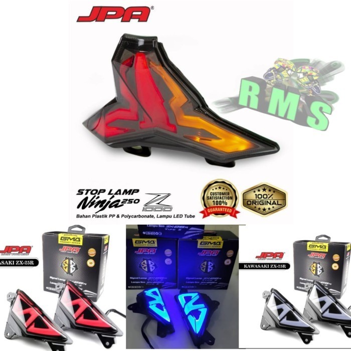 PAKET LAMPU SEIN LAMPU STOP LAMP BELAKANG ZX25R ZX25 R LED JPA