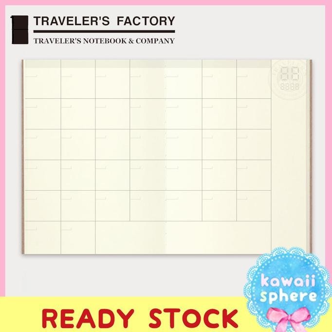 

NEW TERLARIS TRAVELERS NOTEBOOK REFILL 006 | MONTHLY FREE (UNDATED) | PASSPORT SIZE PACKING BAGUS