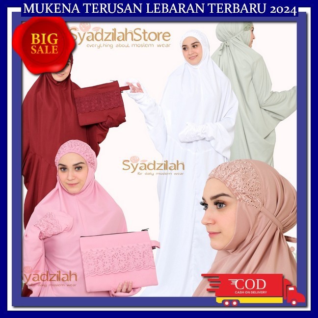Telekung Traveling Mini Motif Lebaran Promo Mikenah Mekena Rmja Hari Raya Bukena Pouch Treveling Muk