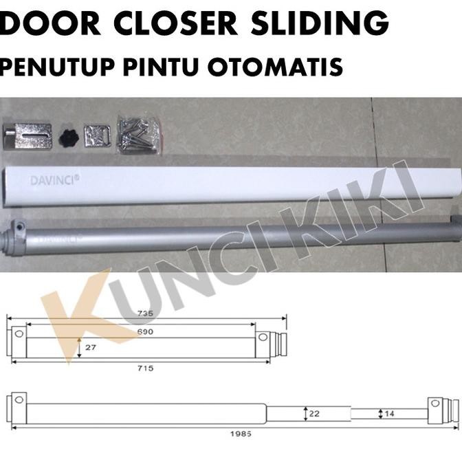 Door Closer Pintu Sliding Davinci Penutup Pintu Geser Otomatis