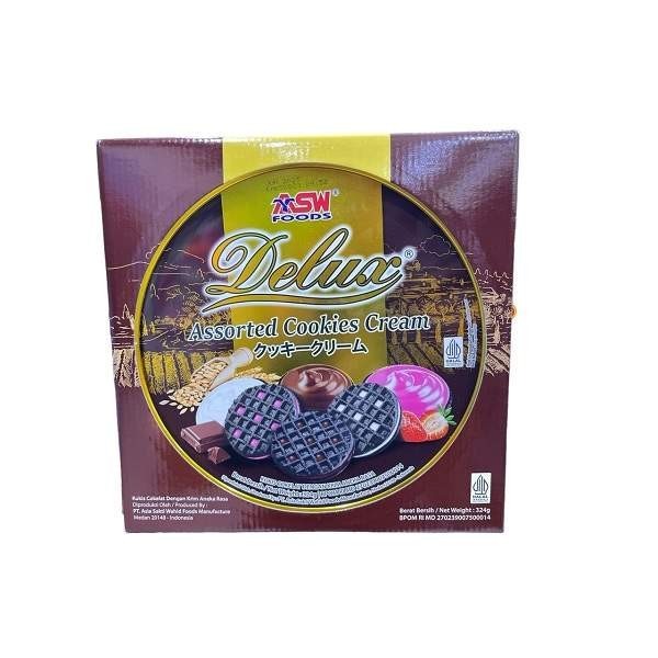 

DELUX ASSORTED COOKIES CREAM TIN 324 GR