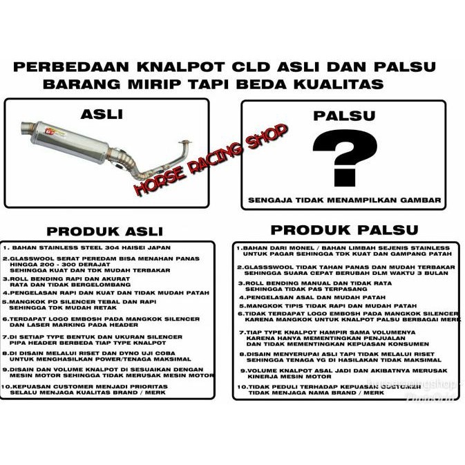 Knalpot Cld Racing Beat Scoppy Type C2 Bulat
