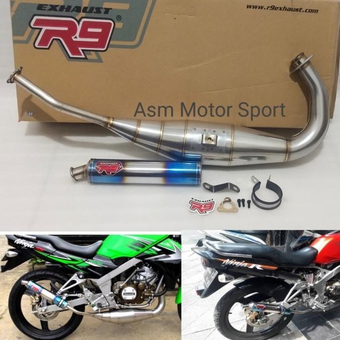 R9 Mugello Ninja 150 R / Rr Knalpot Racing R9 Asli Original 100%