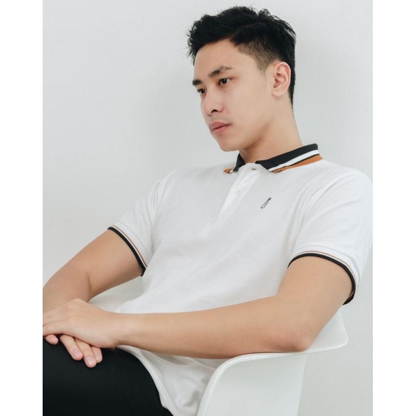 Kaos Polo Pria Smith Berlin Pablo Slim Fit - White,M