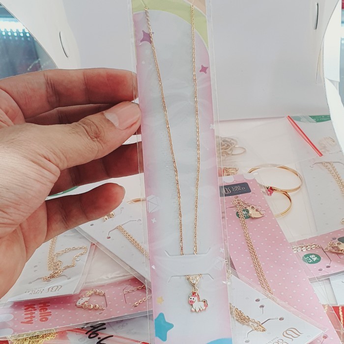 KALUNG ANAK PEREMPUAN EMAS ASLI KADAR 375 GOLD 1