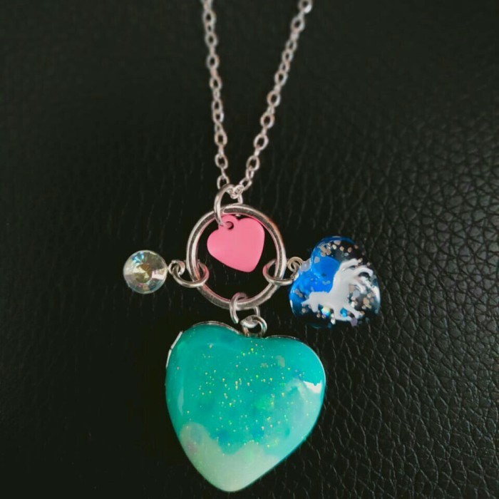 JUSTICE BLUE CLUSTER LOCKET NECKLACE - KALUNG JUSTICE