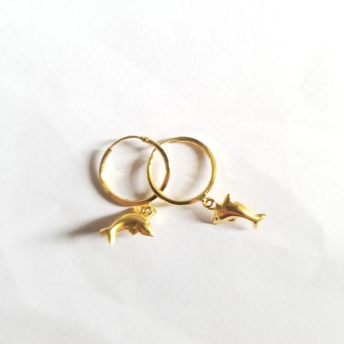 ANTING ANAK MODEL LUMBA LUMBA ELEGANT EMAS ASLI