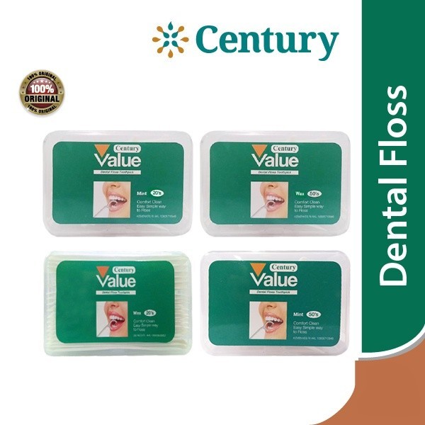 Century Dental Floss / Dental Floss / Benang Gigi / Pembersih Gigi