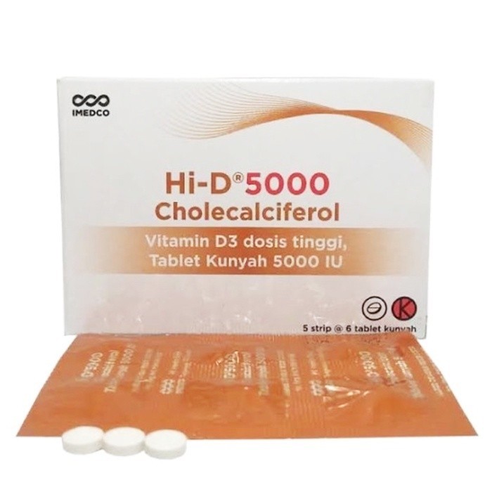 HI-D 5000IU 1 STRIP ISI 6 TABLET / VITAMIN D / MULTIVITAMIN
