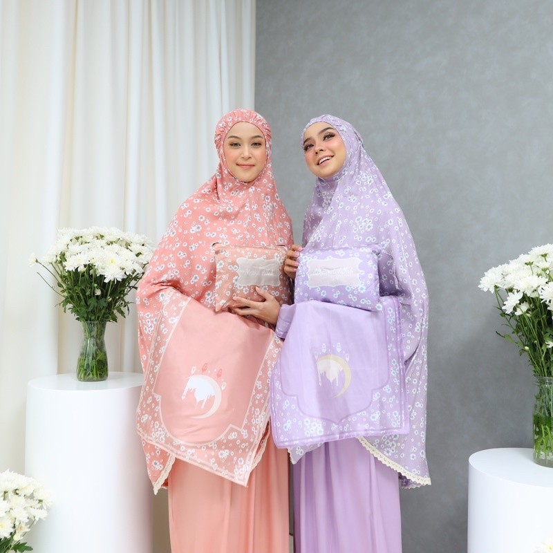 PREMIUM LIVE FULLSET SAJADAH DIVA ORCHID FIORE MUKENA FAHIJABLOVE Mukena katun rayon traveling