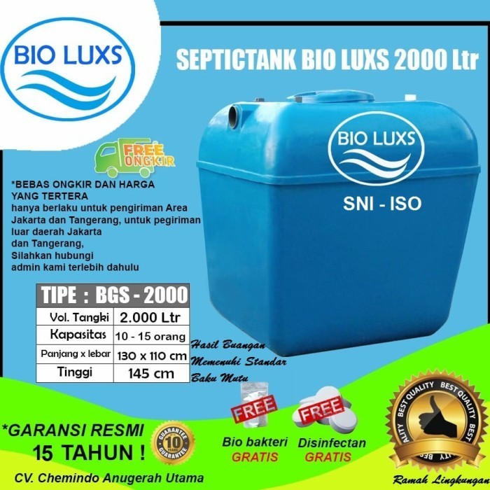 septictank biotech,biofil,bioluxs,bionet BGS 2000 liter