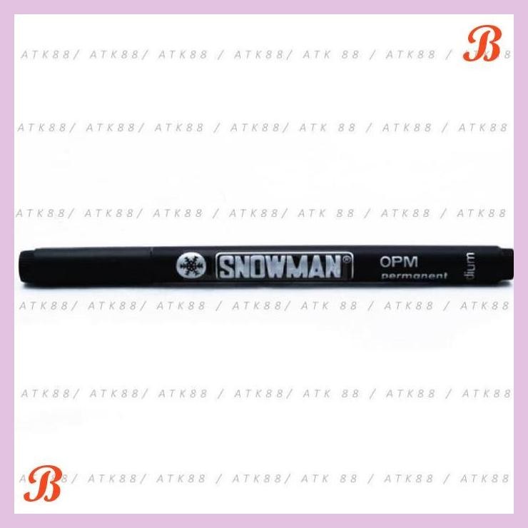 

| PGT | SPIDOL SNOWMAN OHP-M PERMANENT (HITAM/BIRU/MERAH/HIJAU)