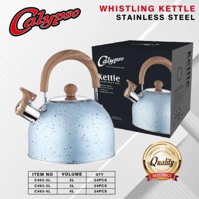 BEST SELLER  kettle calypso ceret 3liter stainless/teko masak air calypso water TERLARIS