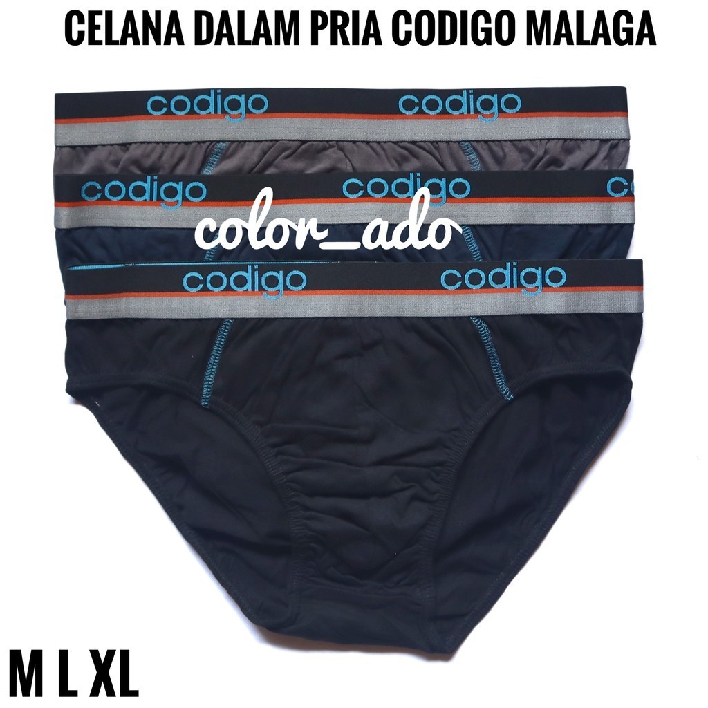 CODIGO MALAGA 3pcs Celana Dalam Pria Codigo Malaga