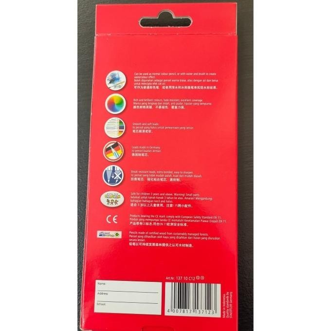 

Miliki Pensil Warna Staedtler Luna 12 Warna Ukuran Panjang ,.