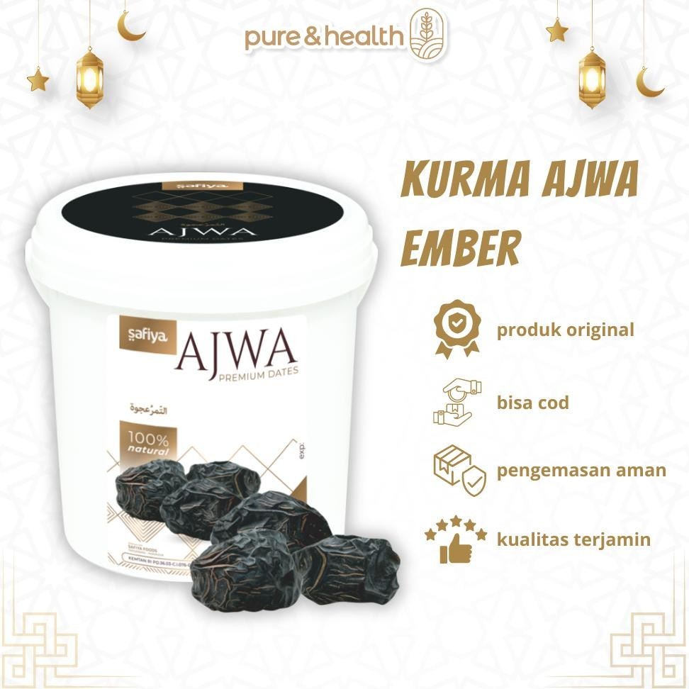 

Ready>>> Kurma Ajwa Ember Safiya 850Gr Pure Sukkari Dates Natural Super Food