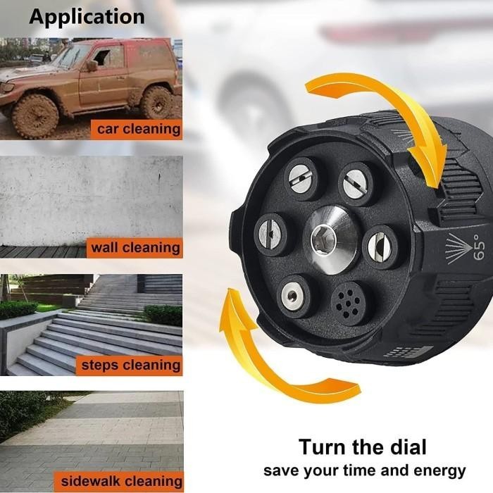 Paket Gun Jet Cleaner Quick Release Sambungan Konektor Nozzle Steam