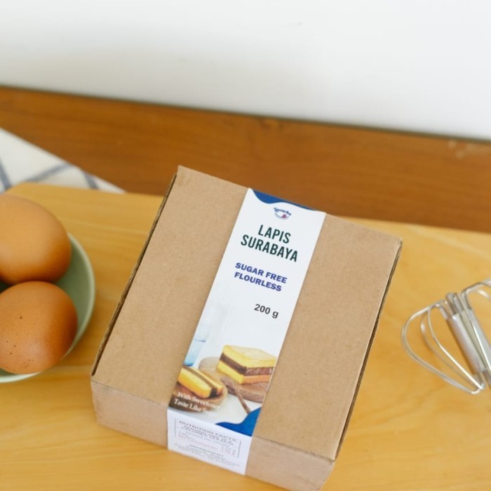 KUE KETO LAPIS SURABAYA SUGAR FREE UKURAN 20X20 CM